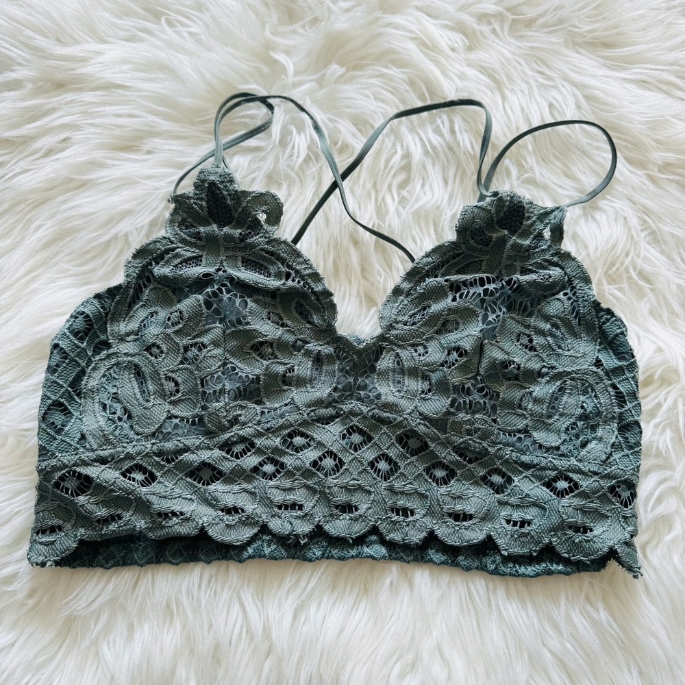 Green Lace Bralette